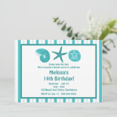 Beach Party Kaart (Staand voorkant)