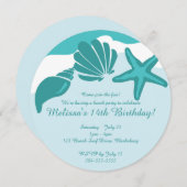 Beach Party Kaart (Voorkant / Achterkant)