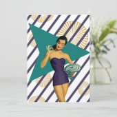 Beach Party Kaart (Staand voorkant)