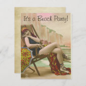 Beach Party Kaart (Voorkant / Achterkant)