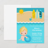 Beach party kaart (Voorkant / Achterkant)