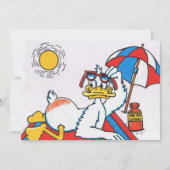 Beach Party nodigt uit Kaart (Voorkant)