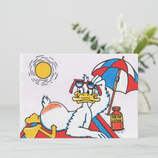 Beach Party nodigt uit Kaart (Staand voorkant)