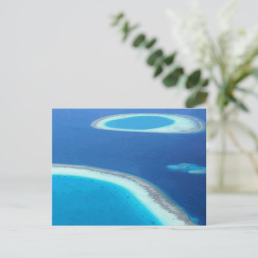 Beach Party Ocean Fun Bewaar de datum Blank Custom Aankondigingskaart (Staand voorkant)