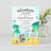 Beach Party Palms Kaart (Staand voorkant)