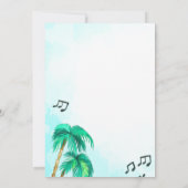 Beach Party Palms Kaart (Achterkant)