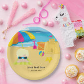 Beach party papieren bordje (Feest)