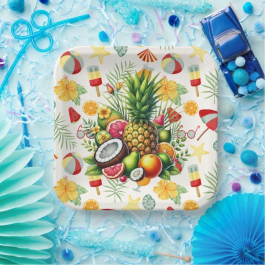 Beach Party Papieren Bordje (Feest)