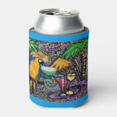 Beach Party Parrot Blikjeskoeler (Blikje Voorkant)