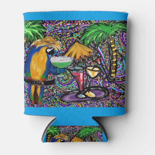 Beach Party Parrot Blikjeskoeler (Voorkant)