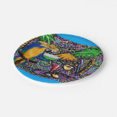 Beach Party Parrot Papieren Bordje (Gekanteld)