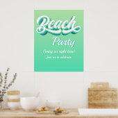 Beach Party-Poster Poster (Keuken)
