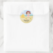Beach Party Ronde Sticker (Tas)