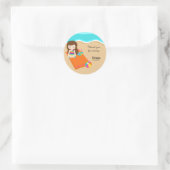 Beach Party Ronde Sticker (Tas)