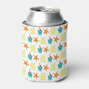 Beach Party Sandcastle Starfish Sand Bucket Blikjeskoeler