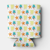 Beach Party Sandcastle Starfish Sand Bucket Blikjeskoeler (Achterkant)