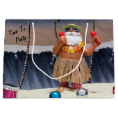 Beach Party Santa Claus - Grote Cadeautas (Voorkant)