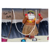 Beach Party Santa Claus - Grote Cadeautas (Achterkant)