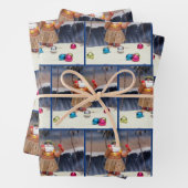 Beach Party Santa Claus- Kerst inpakpapier (In situ)