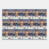 Beach Party Santa Claus- Kerst inpakpapier (Voorkant 3)