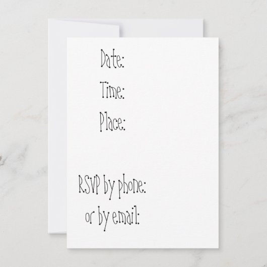 Beach Party Seagulls! Kaart (Achterkant)