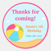  Beach Party Sticker (Voorkant)