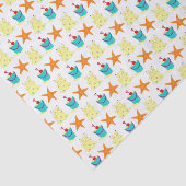 Beach party Summer Sand Castle Bucket Tissuepapier (Detail)