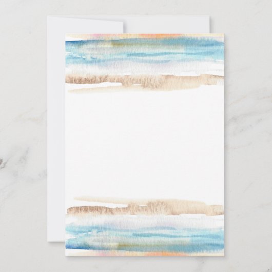 Beach Party Sunset Margarita en Hibiscus Birthday Kaart (Achterkant)