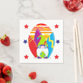 Beach Party Surfing Gnome Servet (Insitu)