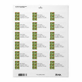 Beach Party Teenslippers Zonnebril Beach Ball Gree Etiket (Full Sheet)