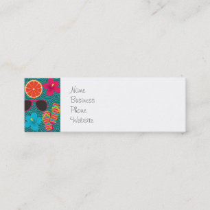 Beach Party Teenslippers Zonnebril Beach Blue Mini Visitekaartje