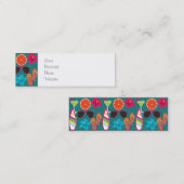 Beach Party Teenslippers Zonnebril Beach Blue Mini Visitekaartje (Voorkant / Achterkant)