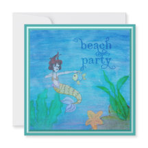 Beach Party Tropical Mermaid Personalized