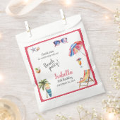 Beach Party Tropical Summer Bedankzakje (Geknipt)