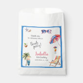 Beach Party Tropical Summer Bedankzakje (Voorkant)