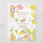 Beach Party Uitnodiging voor verjaardag (Voorkant)