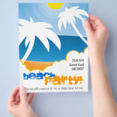  Beach Party-vlieger Flyer (Hand)