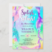 Beach party zeemeermin staarten oceaan Kids verjaa Kaart (Voorkant)