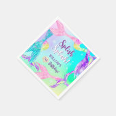 Beach party zeemeermin staarten oceaan Kids verjaa Servet (Hoek)