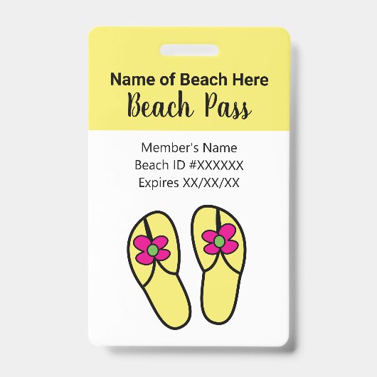 Beach Pass Badge (Voorkant)