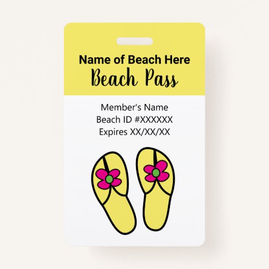 Beach Pass Badge (Voorkant)