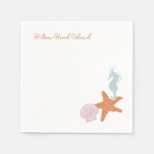 Beach Pastel Tekeningen Cocktail servetten (Voorkant)