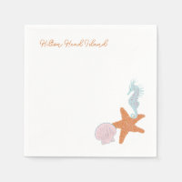 Beach Pastel Tekeningen Cocktail servetten
