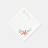 Beach Pastel Tekeningen Cocktail servetten (Hoek)