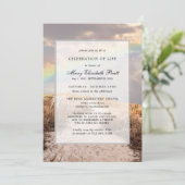 Beach Path en Rainbow Celebration of Life Kaart (Staand voorkant)