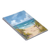 Beach Path | Ocean Watercolor Coastal Painted Notitieboek (Rechterzijde)