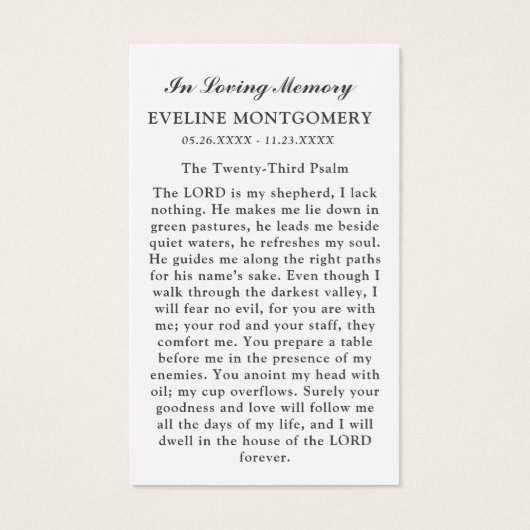 Beach Path Rainbow Funeral Prayer Card Visitekaartje (Achterkant)