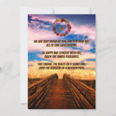 Beach Pathway Birthday Kaart (Achterkant)