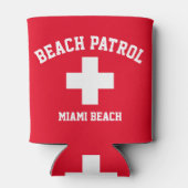 Beach Patrol Lifeguard Personaliseer Koelbox Blikjeskoeler (Achterkant)