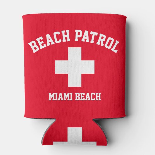 Beach Patrol Lifeguard Personaliseer Koelbox Blikjeskoeler (Achterkant)